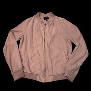 BE COOL Pink Bomber Jacket Lightweight Ribbed Design